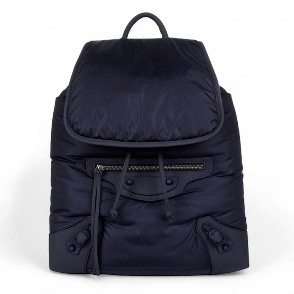 BALENCIAGA Motocross Classic Traveller Backpack Traveler Top Handle Bag Blue - Picture 1 of 16